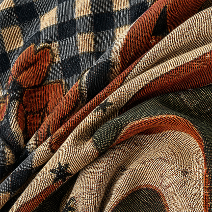 Multi-Function Woven Tassel Blanket
