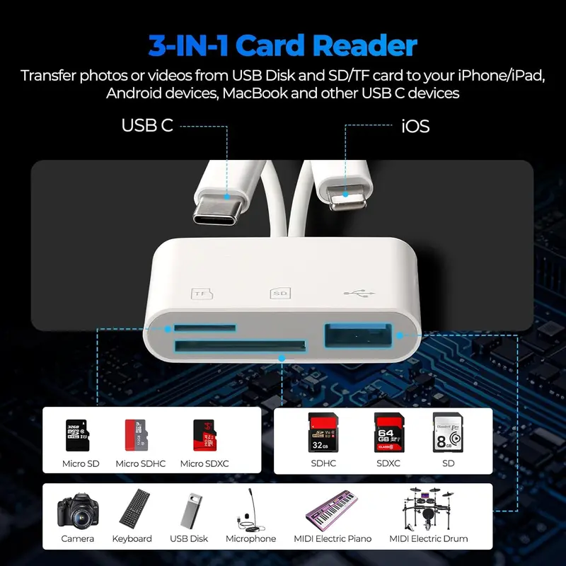 Multi-functional OTG Card Reader