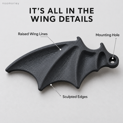 🦇🖤 Midnight Wings – Bat Wing License Plate Decorations