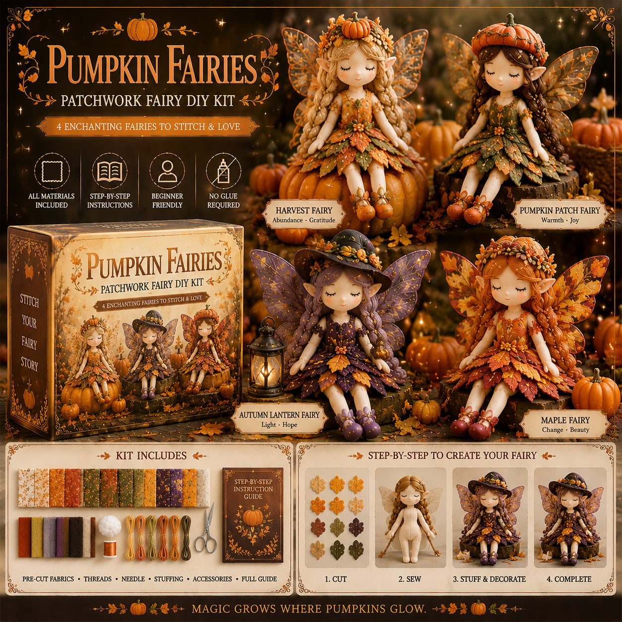 Fairy Patchwork DIY Collection ⚡Buy 3, Get 1 Free