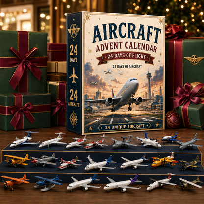 24 Days of Flight with 24 Unique Miniature Airplanes, Jets & Aviation Collectibles