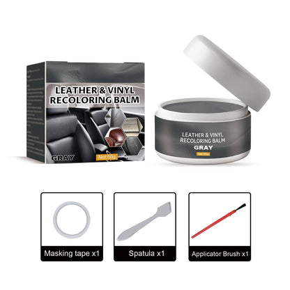 Leather & Vinyl Recoloring Balm Kit – Restore Faded Seats, Sofas & Shoes