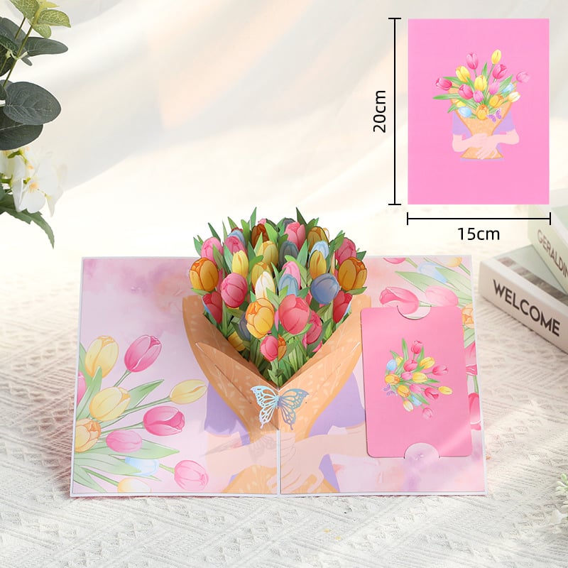 🌹 FOREVER-BLOOMING 3D VALENTINE'S POP-UP CARD