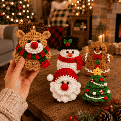 🎄 Handmade Crochet Christmas Ornaments