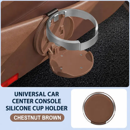 Universal Foldable Car Cup Holder – Space-Saving Drink & Phone Holder