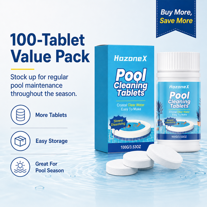 Pool Cleaning Tablets for Crystal Clear Water