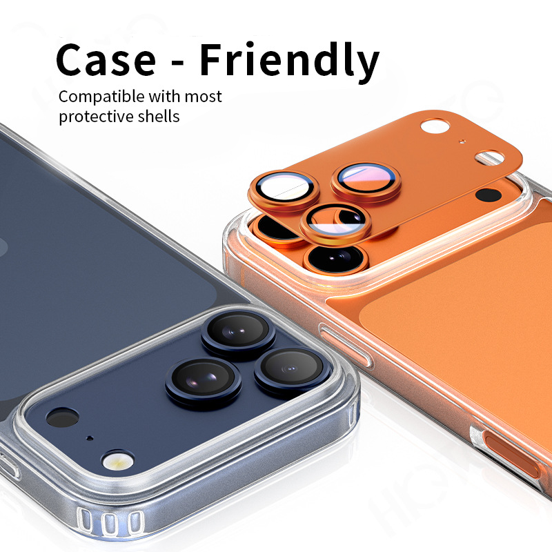 iPhone 17/Air/17 Pro/17 Pro Max Camera Lens Protector, 9H Tempered Glass AR Anti-Glare Full Coverage