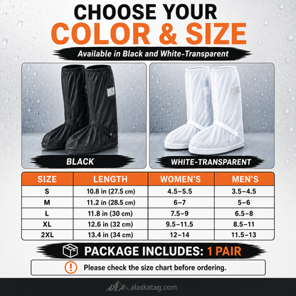 🌧️ Reusable Waterproof Boot Covers for Rain, Mud & Snow