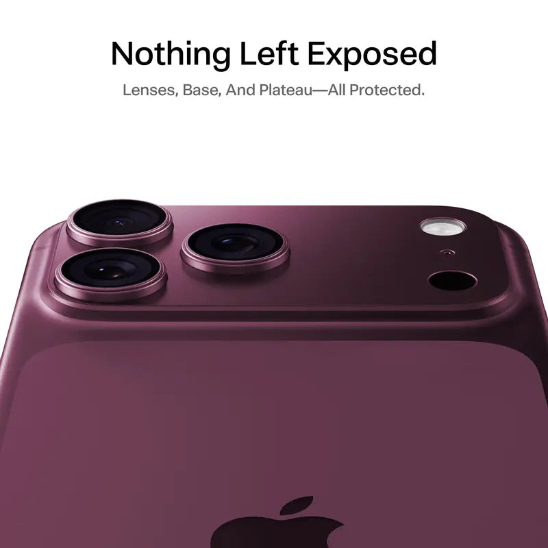 iPhone 18/17 Camera Lens Protector, 9H Tempered Glass AR Anti-Glare Full Coverage
