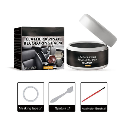 Leather & Vinyl Recoloring Balm Kit – Restore Faded Seats, Sofas & Shoes
