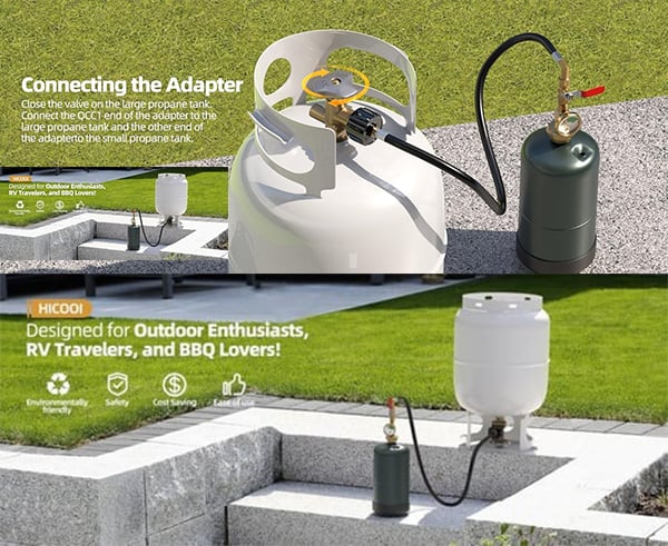 🔥36 Inch Propane Gas Tank Adapter Connector