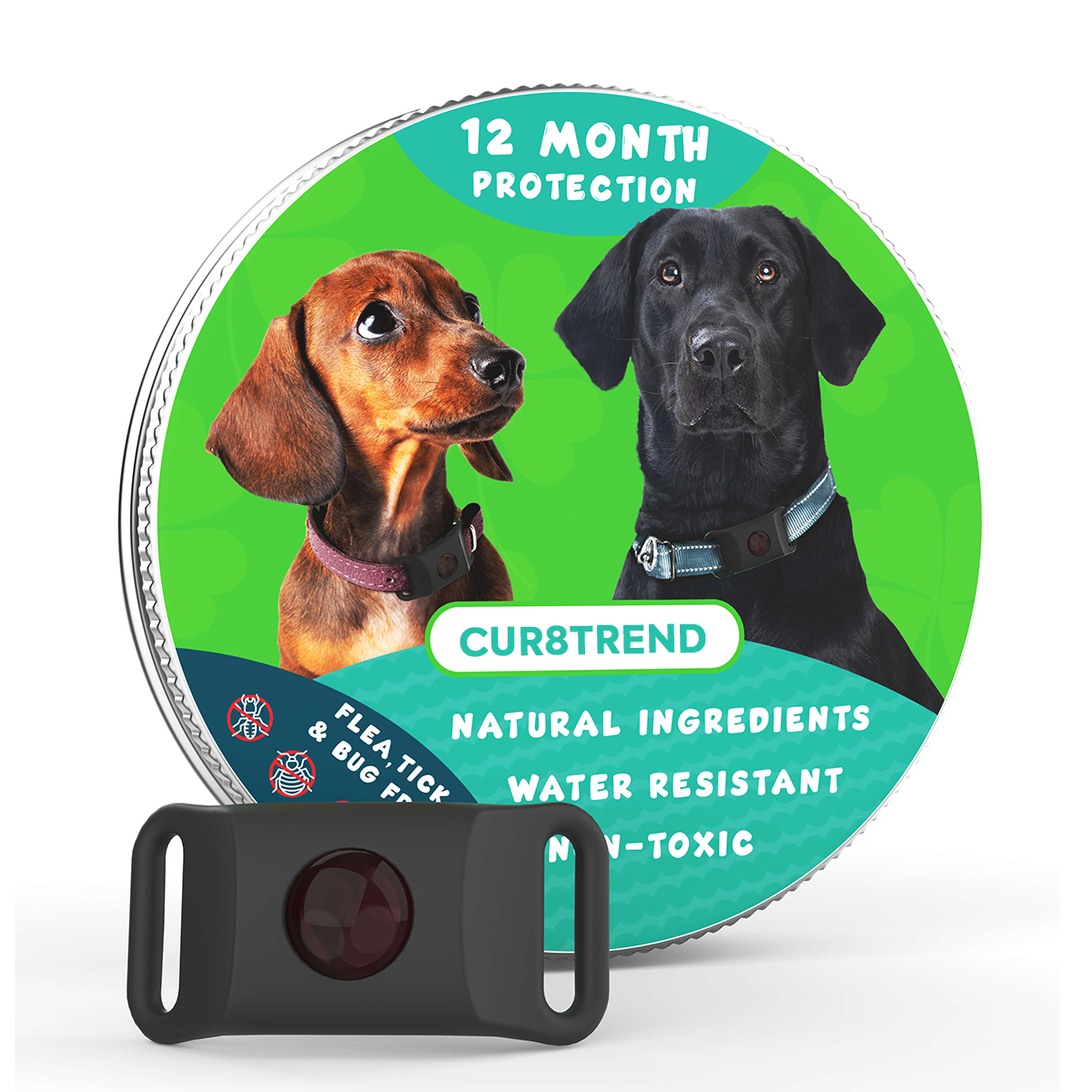 Dog Tag Pendant – Flea & Tick Prevention, Waterproof & Safe for All Breeds