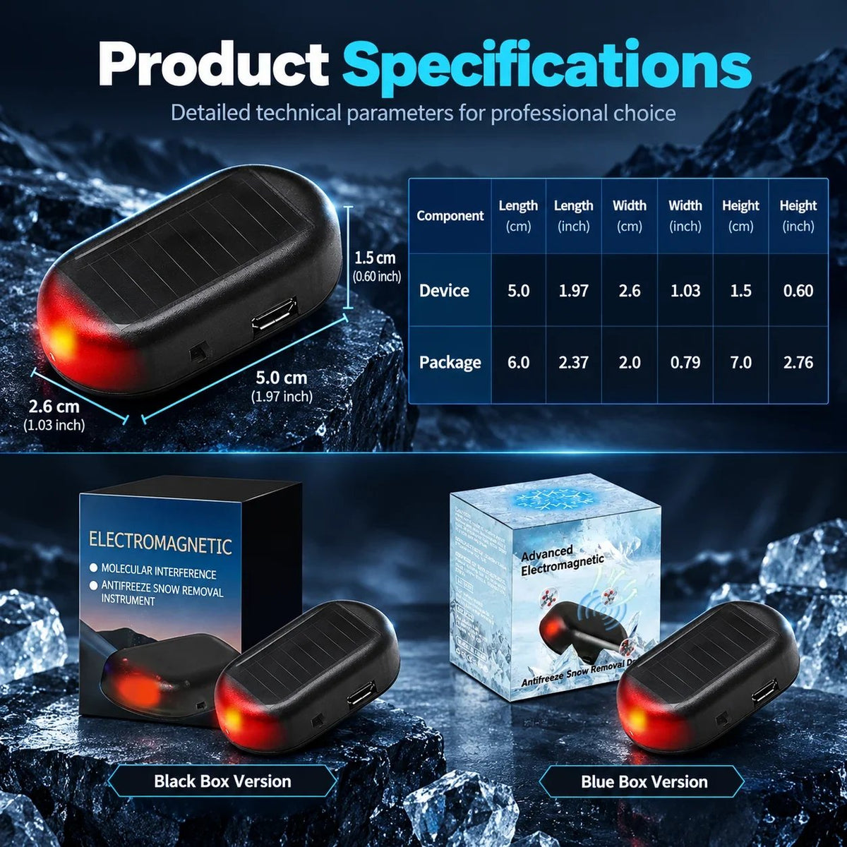 🚗Electromagnetic Snow Removal & Anti-Freeze Device for Vehicles