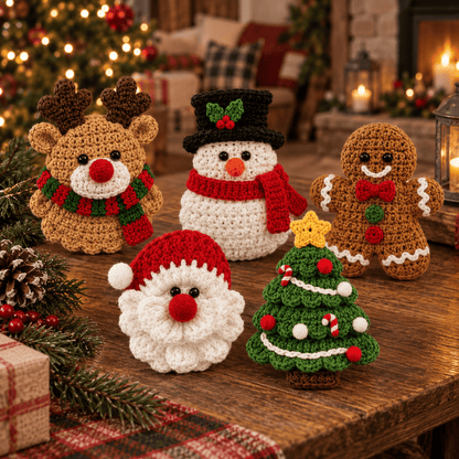🎄 Handmade Crochet Christmas Ornaments