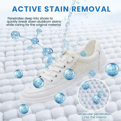 White Shoe Cleaner Cream  |   Multipurpose No-Wash Solid Comes with Sponge