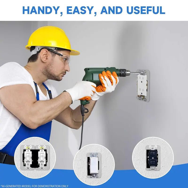 🔧 Wall Plate Spacer Kit for Loose Outlets