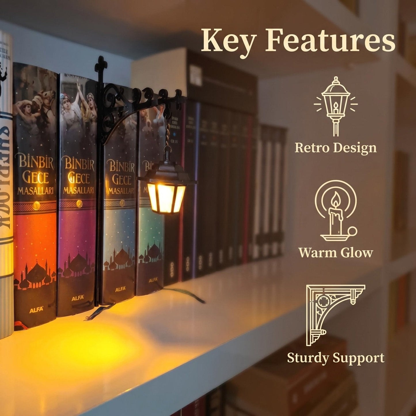 📚Library Lantern-Decorative Bookshelf Lighting