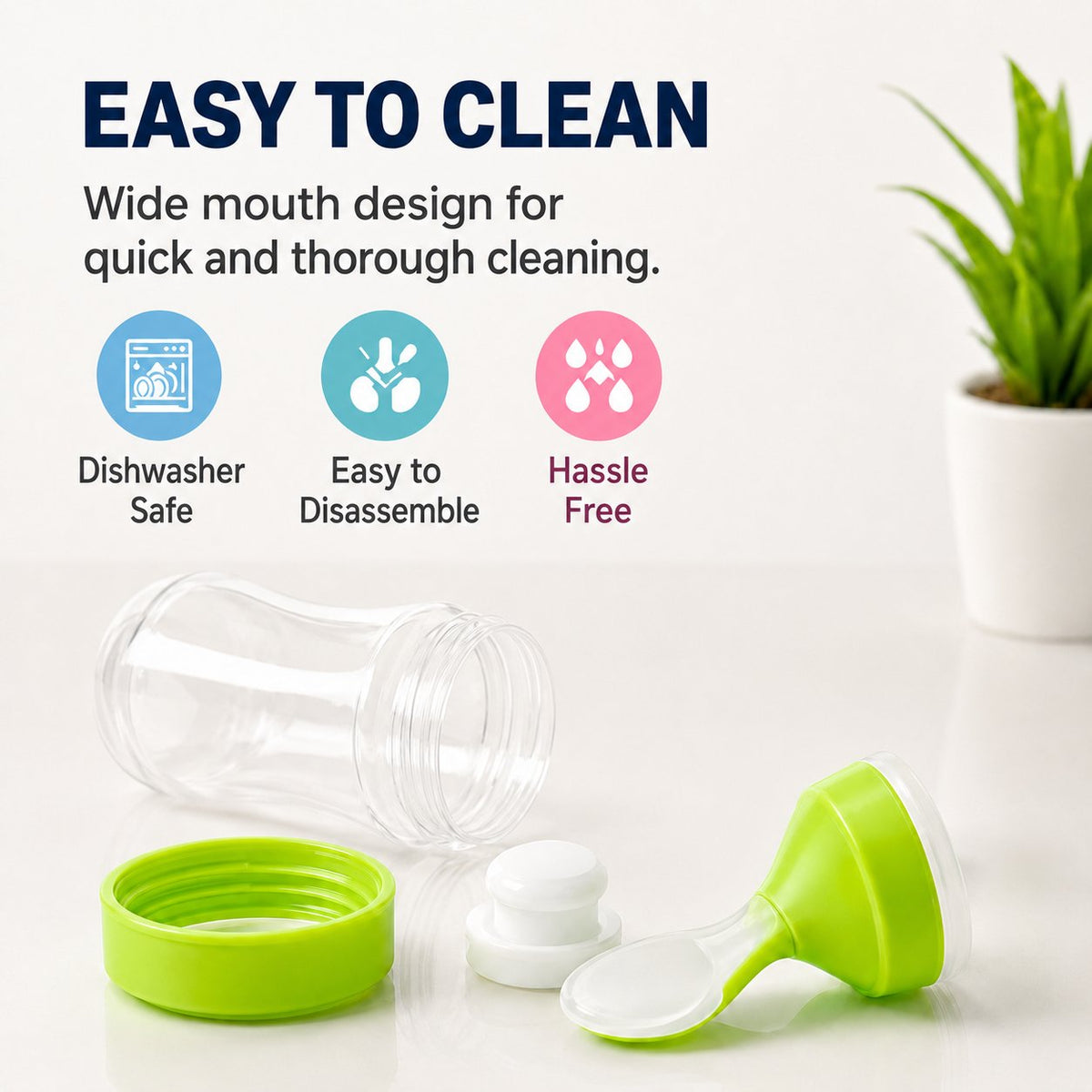 Baby Food Squeeze Spoon Feeder | 2-In-1 Silicone Feeding Bottle 👶
