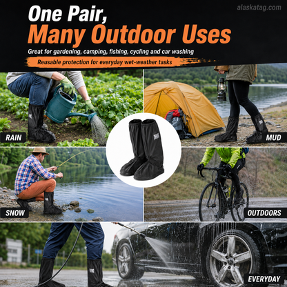 🌧️ Reusable Waterproof Boot Covers for Rain, Mud & Snow
