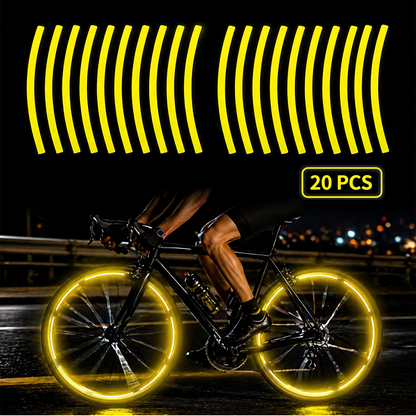 20pcs Reflective Stickersfor Bicycle, Car, Cycling, Bike, Motorcycle