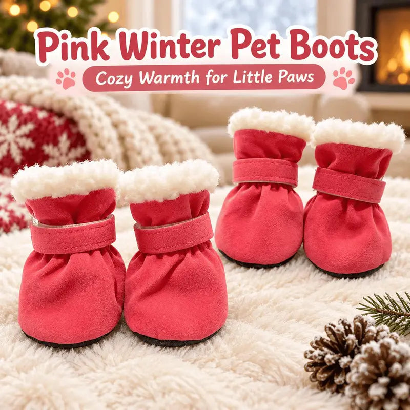 Soft Velvet Puppy Booties | Non-Slip Paw Covers, Set of 4, product image 9