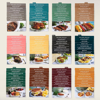 🍽️ Meal Planning Kit with 72 Photo Recipe Cards