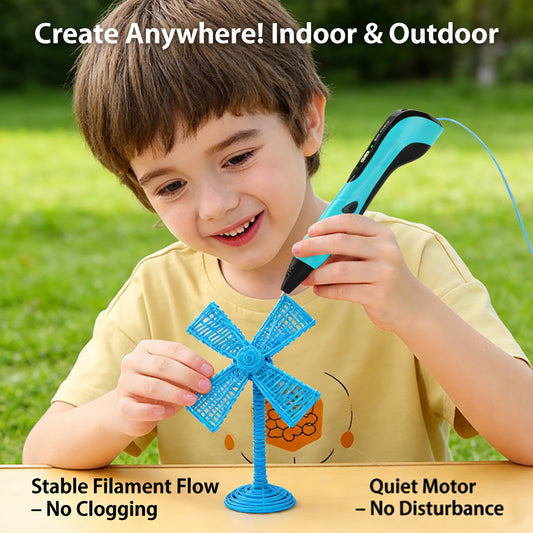 🎨 3D Printing Pen for Kids – Educational DIY Drawing Tool