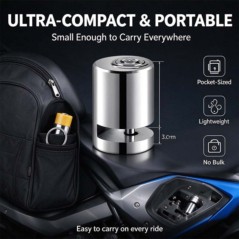 Motorcycle Disc Brake Lock, Anti-Theft Motorcycle Safety Brake Disc Lock 🔒