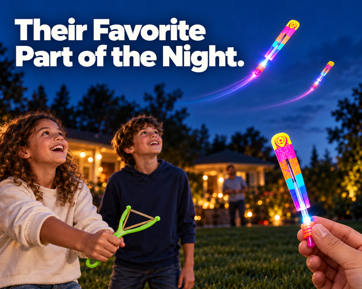 Illuminated Slingshot Flying Arrow