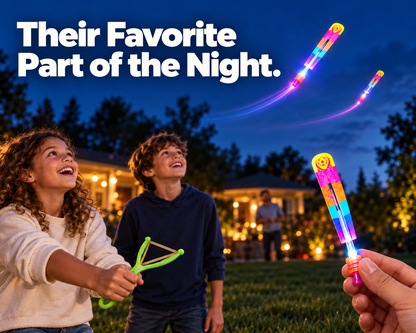 Illuminated Slingshot Flying Arrow
