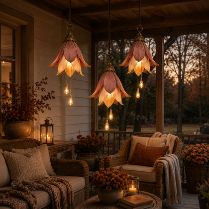 Vintage Hanging Flower Lights