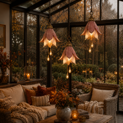 Vintage Hanging Flower Lights