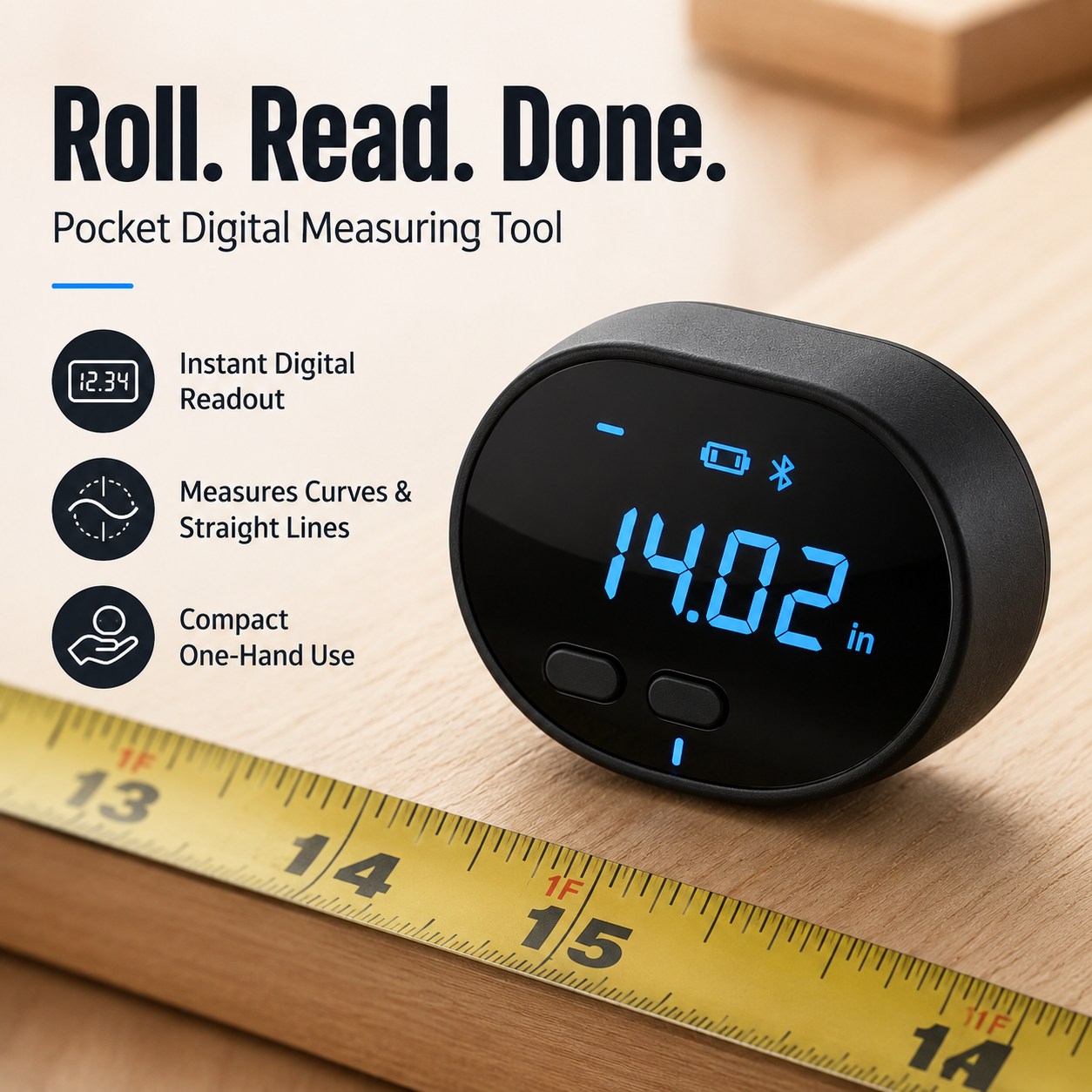 🔧 Digital Distance Measuring Wheel With LCD Display