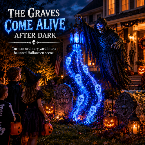 💀Halloween Soul Harvester Animated Garden Light