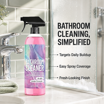 Bathroom Cleaner: Sparkle in Seconds, No Harsh Fumes