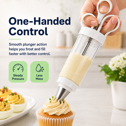 Stainless Steel Cake Decorating Gun Kit
