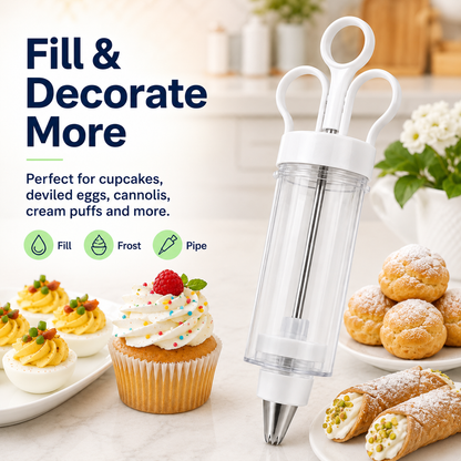 Stainless Steel Cake Decorating Gun Kit