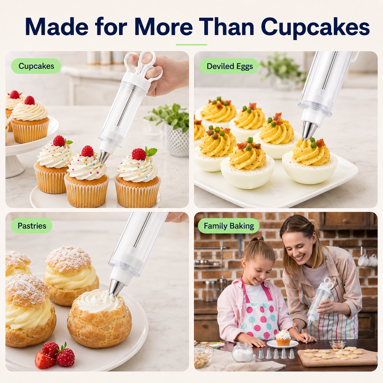 Stainless Steel Cake Decorating Gun Kit