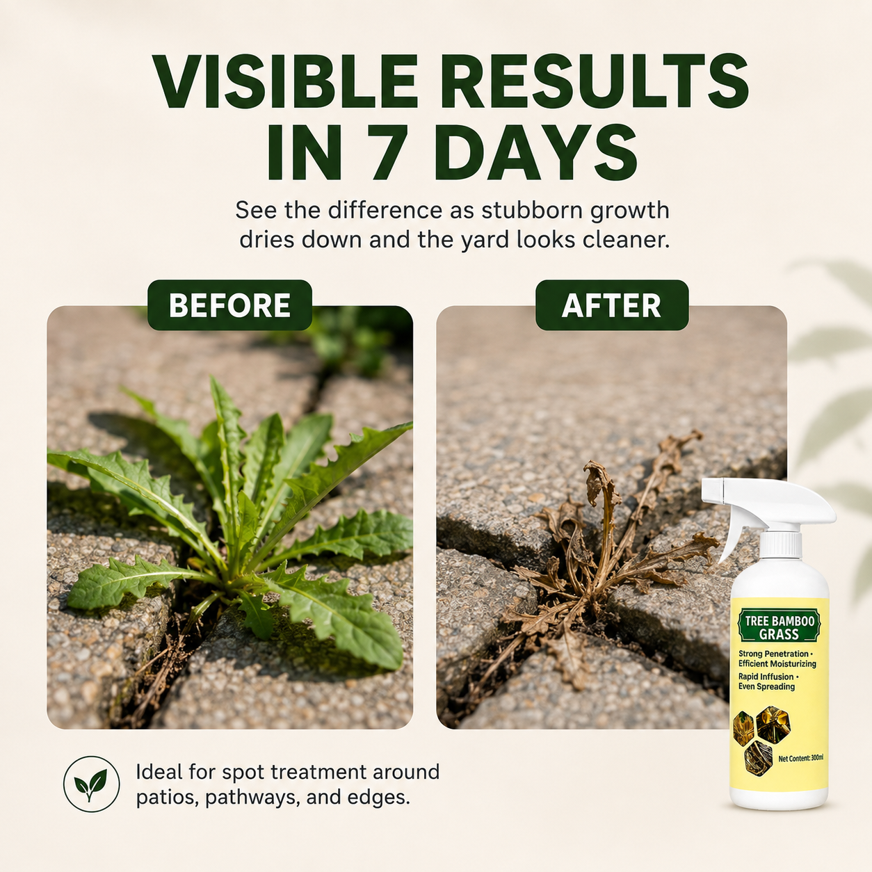 2026 SALE - Fast-Acting Natural Weed & Grass Killer Spray
