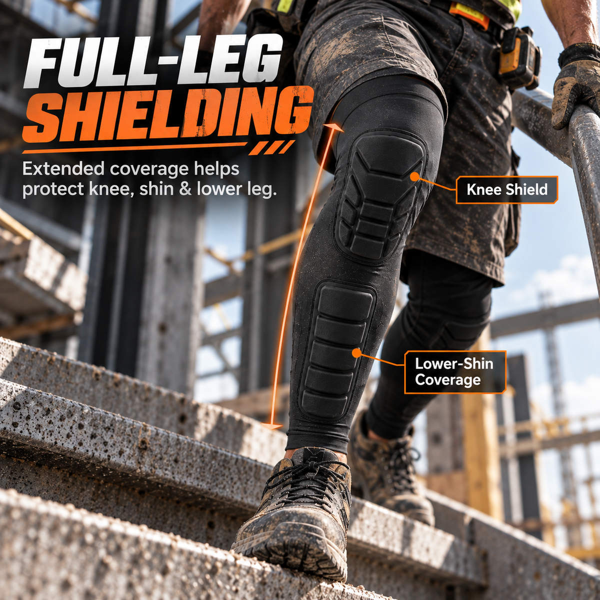 Pro Honeycomb Anti-Collision Full-Leg Compression Guard