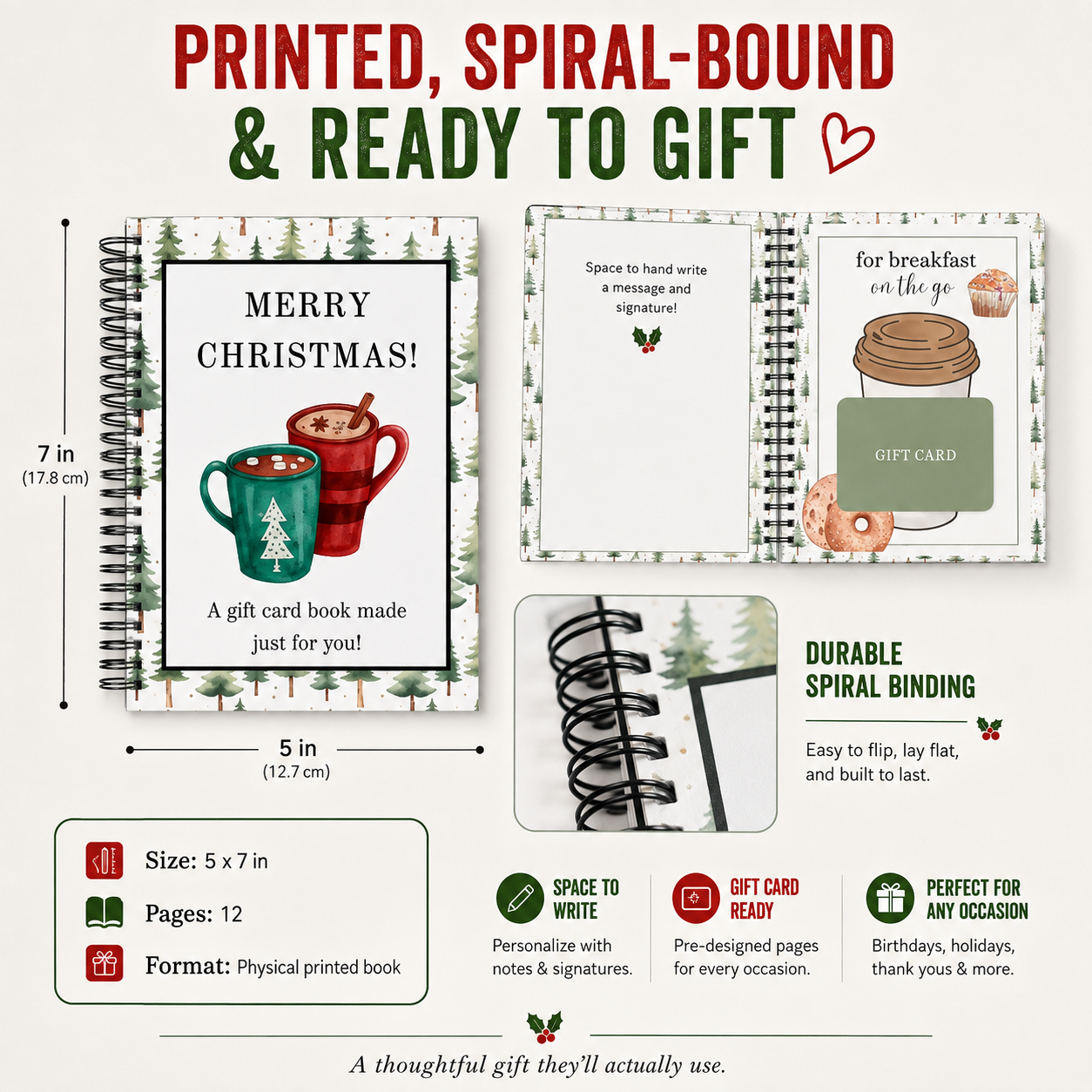 Christmas Gift Card Book