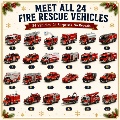 🚜Build the Fleet Collection 24-Day Vehicle Advent Calendar Series