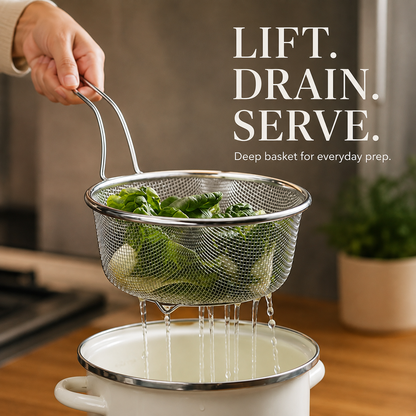 Stainless Steel Sieve with Handle🥄