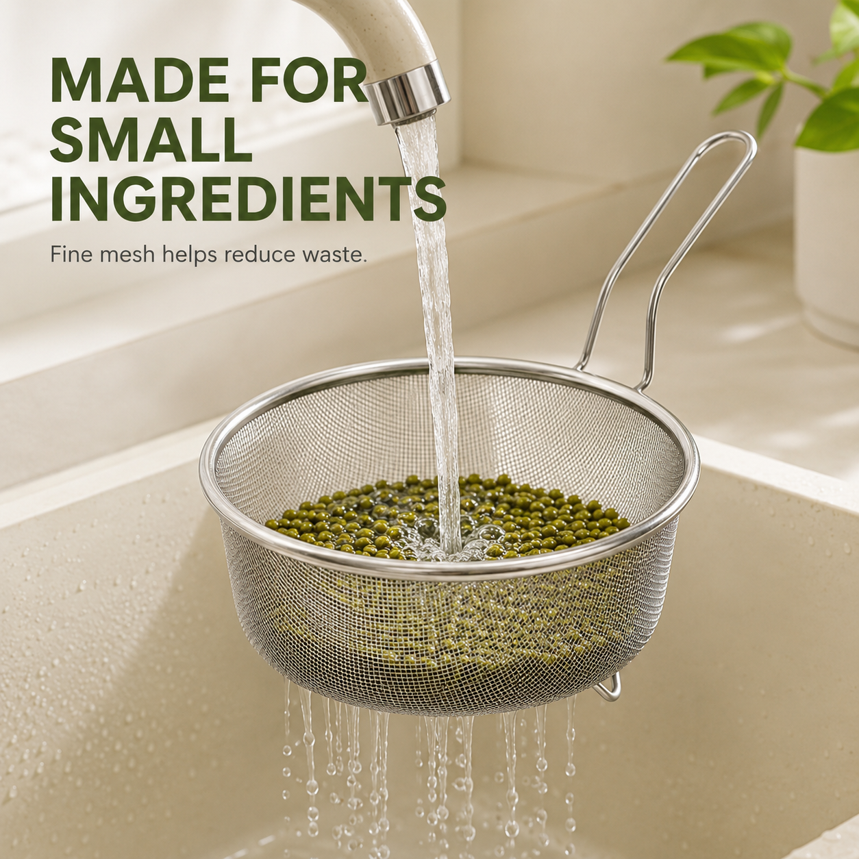 Stainless Steel Sieve with Handle🥄