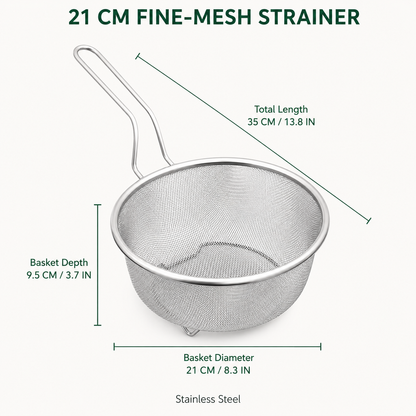 Stainless Steel Sieve with Handle🥄
