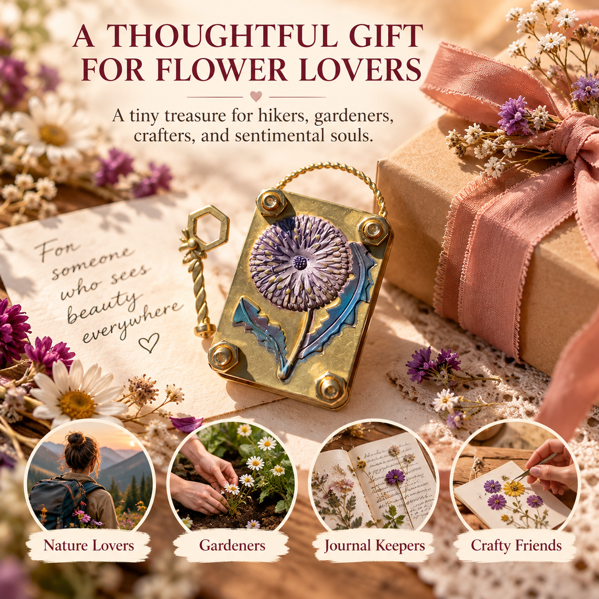 🌼Mini Flower Press Keepsake for Tiny Blooms & Petals