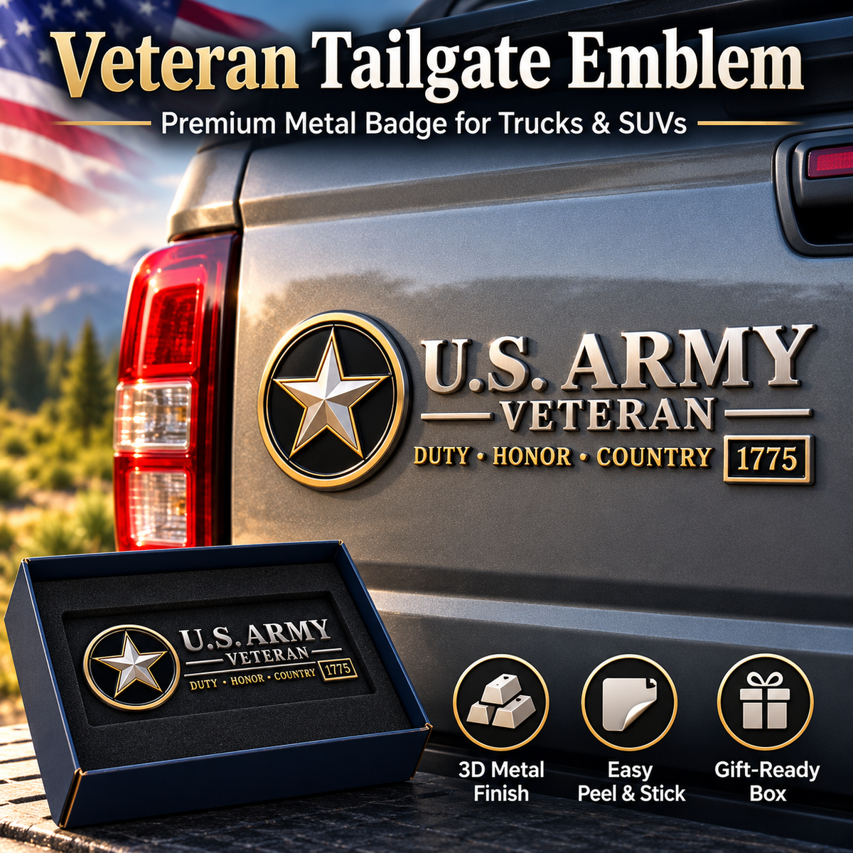 Veteran 3D Vehicle Emblem