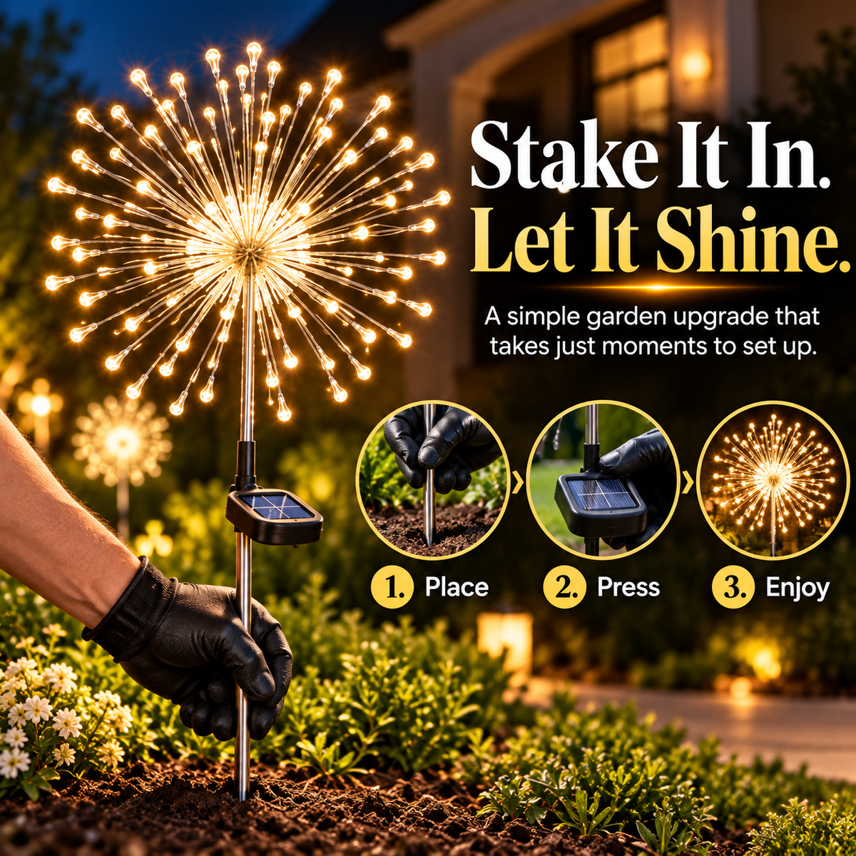 ☀️Solar Dandelion Garden Light – Charges by Day, Glows After Dark ✨