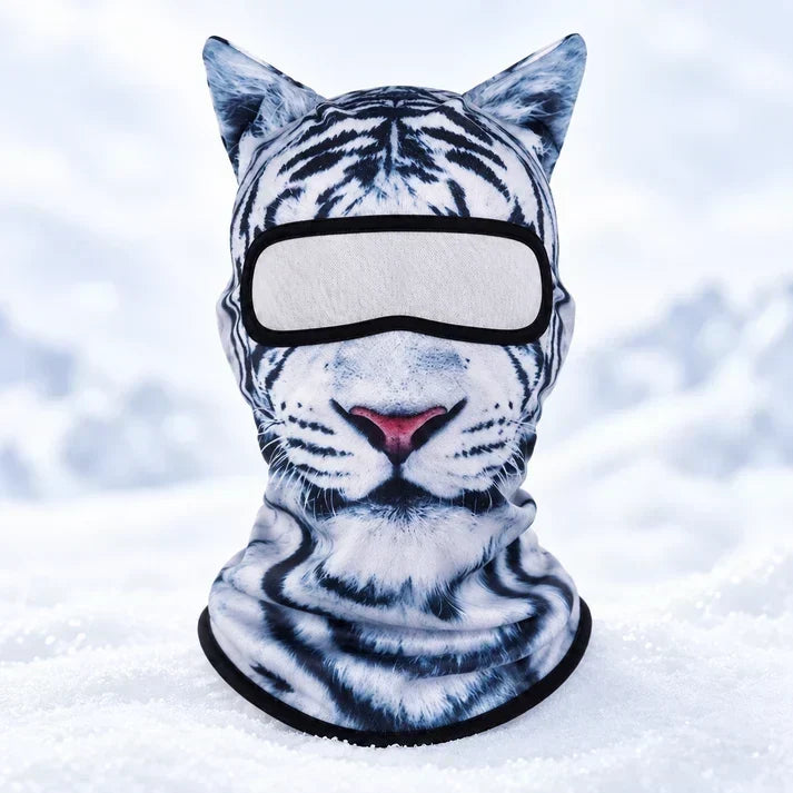 3D Cat Ski Mask with Ears – Funny Windproof Balaclava for Skiing & Festivals
