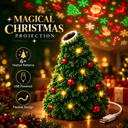 Christmas Tree Projection Light|6+ Holiday Pattern Ceiling Lamp